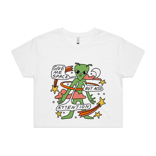 Also Attention Tee by Lonely Kids Club. All clothing from our T-shirts to our shorts and hoodies are ethically made, and printed packed and shipped from Sydney.