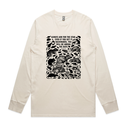 Among The Rats Tee by Lonely Kids Club. All clothing from our T-shirts to our shorts and hoodies are ethically made, and printed packed and shipped from Sydney.