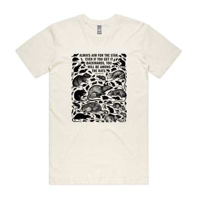 Among The Rats Tee by Lonely Kids Club. All clothing from our T-shirts to our shorts and hoodies are ethically made, and printed packed and shipped from Sydney.
