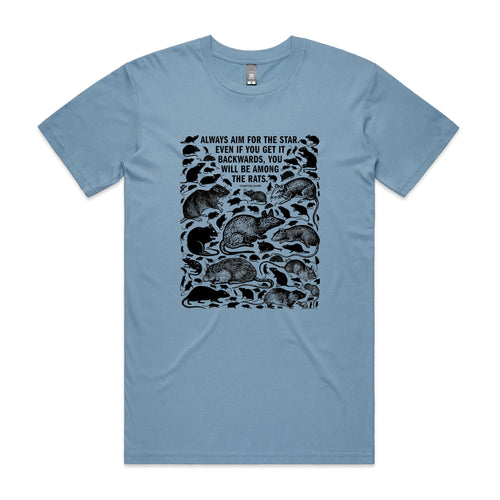 Among The Rats Tee by Lonely Kids Club. All clothing from our T-shirts to our shorts and hoodies are ethically made, and printed packed and shipped from Sydney.