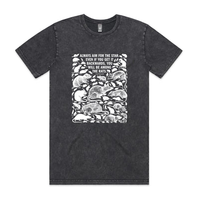 Among The Rats Tee by Lonely Kids Club. All clothing from our T-shirts to our shorts and hoodies are ethically made, and printed packed and shipped from Sydney.