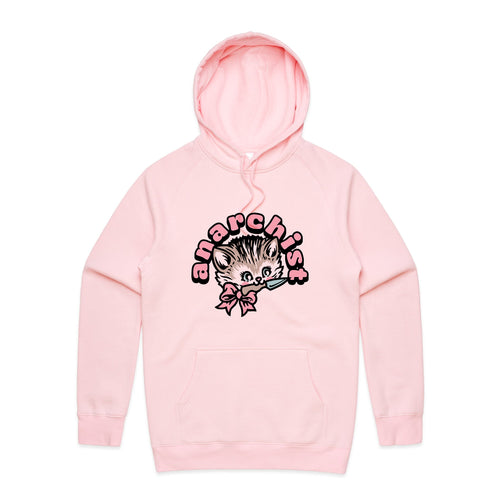 Anarchist Hoodie by Lonely Kids Club. All clothing from our T-shirts to our shorts and hoodies are ethically made, and printed packed and shipped from Sydney.
