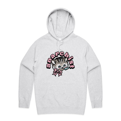 Anarchist Hoodie by Lonely Kids Club. All clothing from our T-shirts to our shorts and hoodies are ethically made, and printed packed and shipped from Sydney.