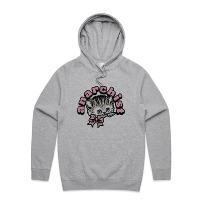Anarchist Hoodie by Lonely Kids Club. All clothing from our T-shirts to our shorts and hoodies are ethically made, and printed packed and shipped from Sydney.