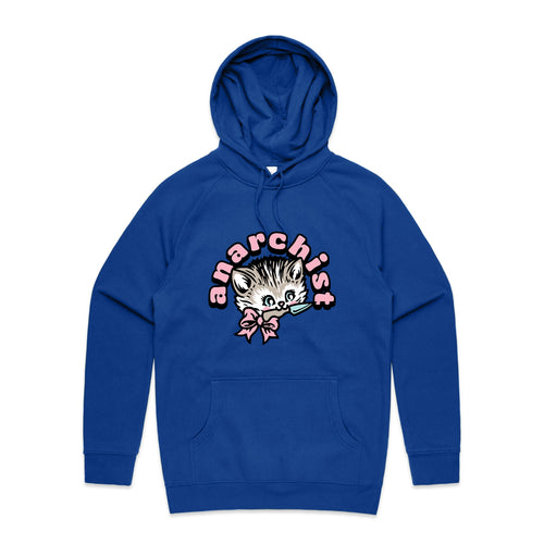 Anarchist Hoodie by Lonely Kids Club. All clothing from our T-shirts to our shorts and hoodies are ethically made, and printed packed and shipped from Sydney.