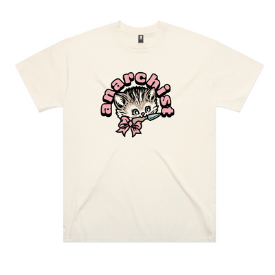 Anarchist Oversized Tee by Lonely Kids Club. All clothing from our T-shirts to our shorts and hoodies are ethically made, and printed packed and shipped from Sydney.
