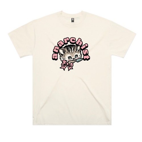 Anarchist Oversized Tee by Lonely Kids Club. All clothing from our T-shirts to our shorts and hoodies are ethically made, and printed packed and shipped from Sydney.