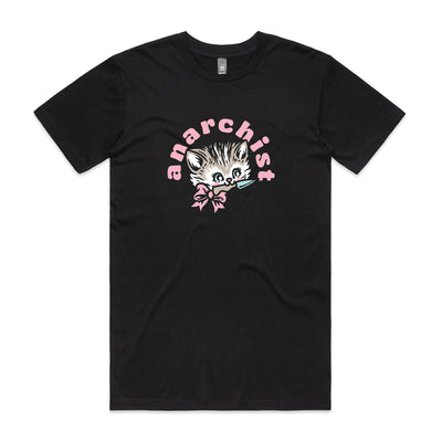 Anarchist Tee by Lonely Kids Club. All clothing from our T-shirts to our shorts and hoodies are ethically made, and printed packed and shipped from Sydney.