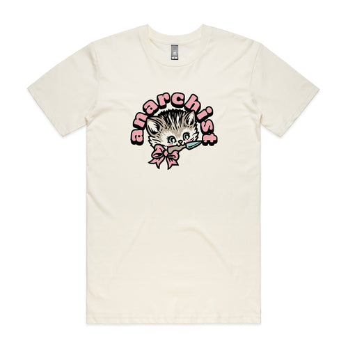 Anarchist Tee by Lonely Kids Club. All clothing from our T-shirts to our shorts and hoodies are ethically made, and printed packed and shipped from Sydney.