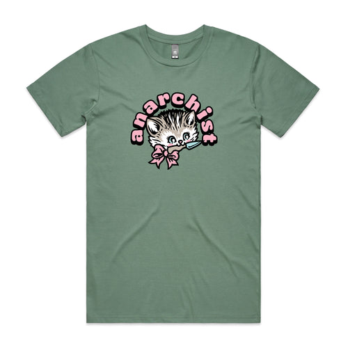 Anarchist Tee by Lonely Kids Club. All clothing from our T-shirts to our shorts and hoodies are ethically made, and printed packed and shipped from Sydney.