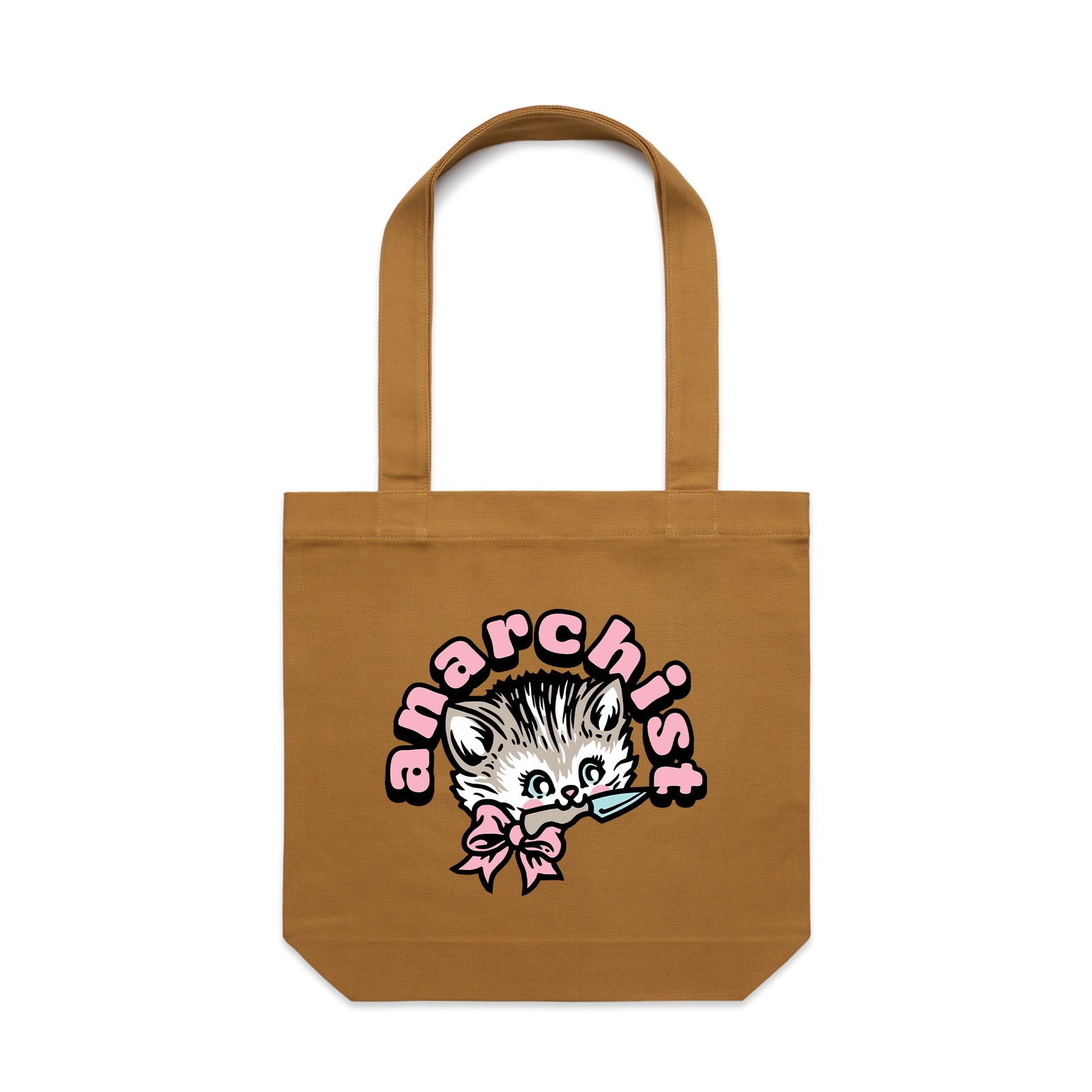 Anarchist Tote by Lonely Kids Club. All clothing from our T-shirts to our shorts and hoodies are ethically made, and printed packed and shipped from Sydney.