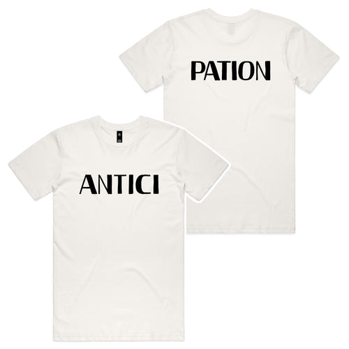 Anticipation Tee by Lonely Kids Club. All clothing from our T-shirts to our shorts and hoodies are ethically made, and printed packed and shipped from Sydney.