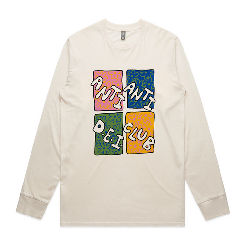 Anti Anti D.E.I. Club Tee by Lonely Kids Club. All clothing from our T-shirts to our shorts and hoodies are ethically made, and printed packed and shipped from Sydney.