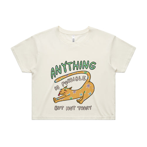 Anything Is Possible Tee by Lonely Kids Club. All clothing from our T-shirts to our shorts and hoodies are ethically made, and printed packed and shipped from Sydney.
