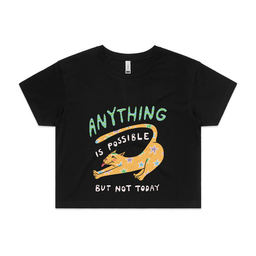 Anything Is Possible Tee by Lonely Kids Club. All clothing from our T-shirts to our shorts and hoodies are ethically made, and printed packed and shipped from Sydney.