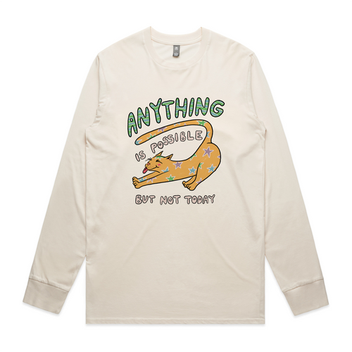 Anything Is Possible Tee by Lonely Kids Club. All clothing from our T-shirts to our shorts and hoodies are ethically made, and printed packed and shipped from Sydney.