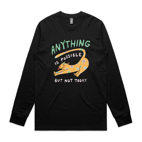 Anything Is Possible Tee by Lonely Kids Club. All clothing from our T-shirts to our shorts and hoodies are ethically made, and printed packed and shipped from Sydney.
