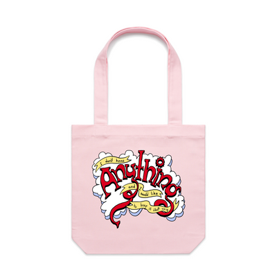 Don't Know Anything Tote by Lonely Kids Club. All clothing from our T-shirts to our shorts and hoodies are ethically made, and printed packed and shipped from Sydney.