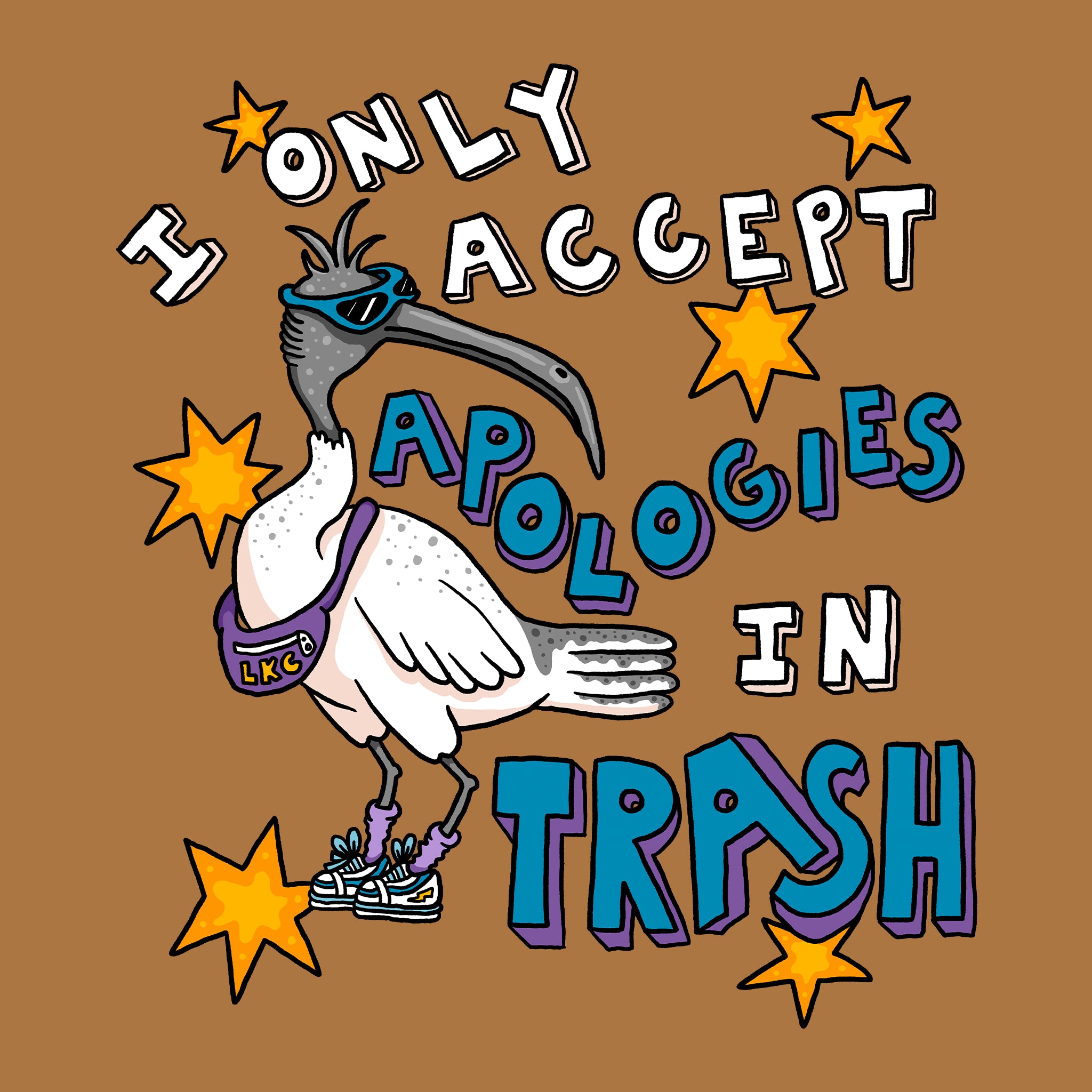 Apologies In Trash Tote