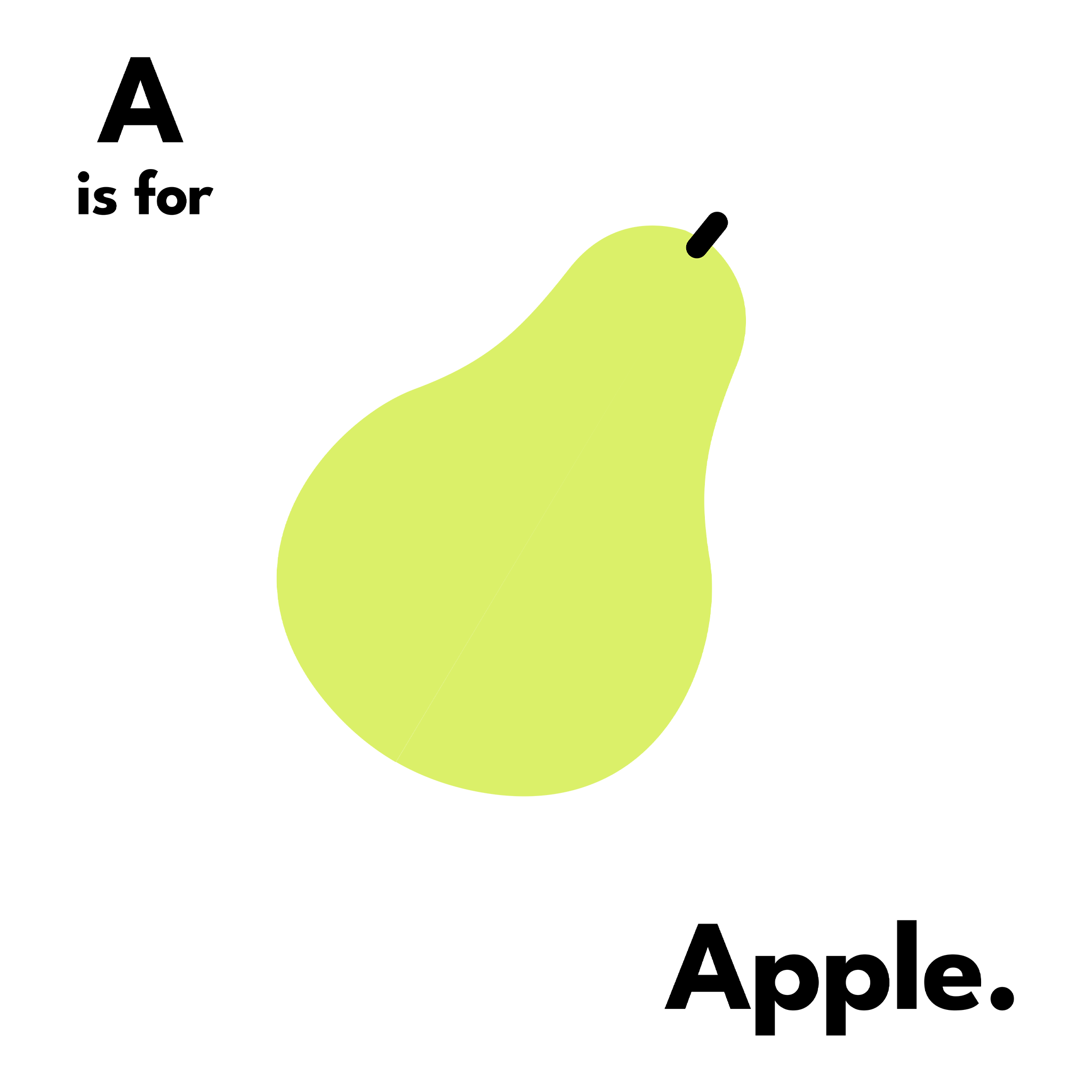 A Is For Apple Tee