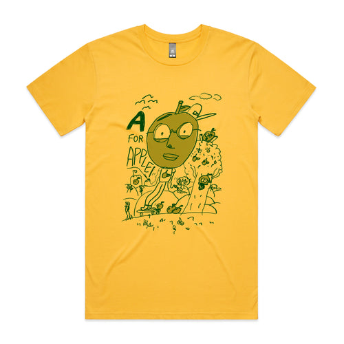 Apples Tee by Lonely Kids Club. All clothing from our T-shirts to our shorts and hoodies are ethically made, and printed packed and shipped from Sydney.