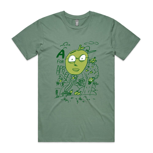 Apples Tee by Lonely Kids Club. All clothing from our T-shirts to our shorts and hoodies are ethically made, and printed packed and shipped from Sydney.