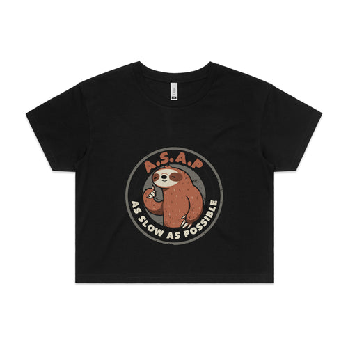 As Slow As Possible Tee by Lonely Kids Club. All clothing from our T-shirts to our shorts and hoodies are ethically made, and printed packed and shipped from Sydney.
