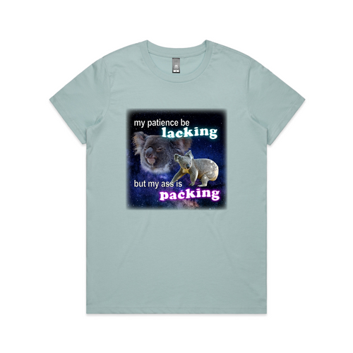 Ass Packing Tee by Lonely Kids Club. All clothing from our T-shirts to our shorts and hoodies are ethically made, and printed packed and shipped from Sydney.