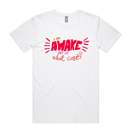 Awake Tee by Lonely Kids Club. All clothing from our T-shirts to our shorts and hoodies are ethically made, and printed packed and shipped from Sydney.