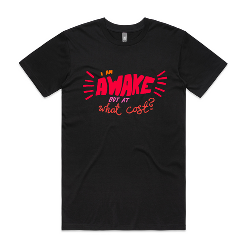 Awake Tee by Lonely Kids Club. All clothing from our T-shirts to our shorts and hoodies are ethically made, and printed packed and shipped from Sydney.
