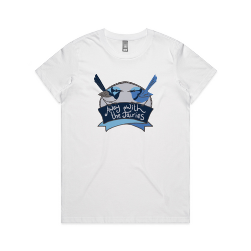 Away With The Fairies Tee by Lonely Kids Club. All clothing from our T-shirts to our shorts and hoodies are ethically made, and printed packed and shipped from Sydney.