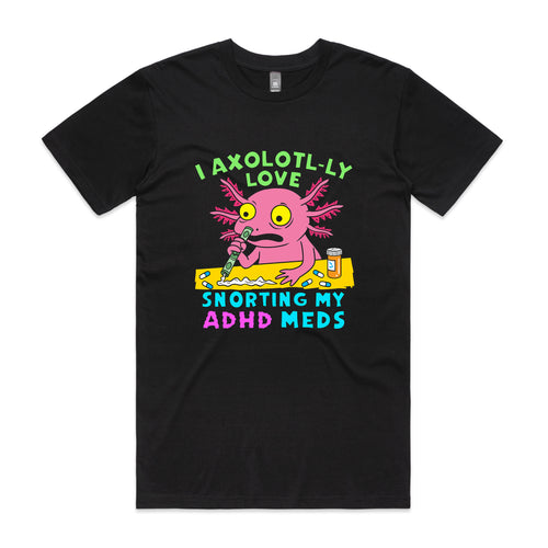 Axolotl-ly Tee by Lonely Kids Club. All clothing from our T-shirts to our shorts and hoodies are ethically made, and printed packed and shipped from Sydney.
