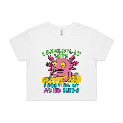 Axolotl-ly Tee by Lonely Kids Club. All clothing from our T-shirts to our shorts and hoodies are ethically made, and printed packed and shipped from Sydney.
