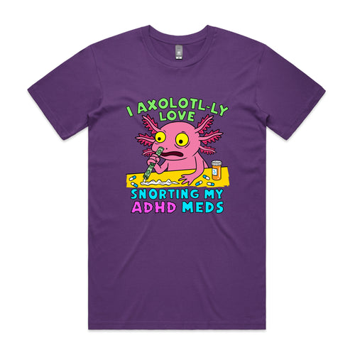 Axolotl-ly Tee by Lonely Kids Club. All clothing from our T-shirts to our shorts and hoodies are ethically made, and printed packed and shipped from Sydney.