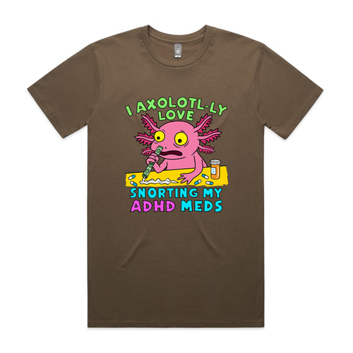 Axolotl-ly Tee by Lonely Kids Club. All clothing from our T-shirts to our shorts and hoodies are ethically made, and printed packed and shipped from Sydney.