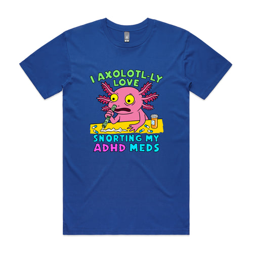 Axolotl-ly Tee by Lonely Kids Club. All clothing from our T-shirts to our shorts and hoodies are ethically made, and printed packed and shipped from Sydney.