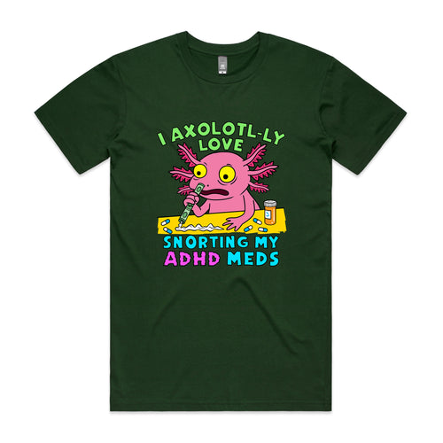 Axolotl-ly Tee by Lonely Kids Club. All clothing from our T-shirts to our shorts and hoodies are ethically made, and printed packed and shipped from Sydney.