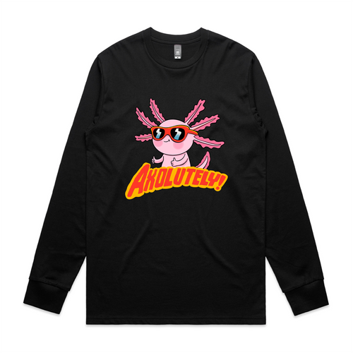 Axolutely Tee by Lonely Kids Club. All clothing from our T-shirts to our shorts and hoodies are ethically made, and printed packed and shipped from Sydney.