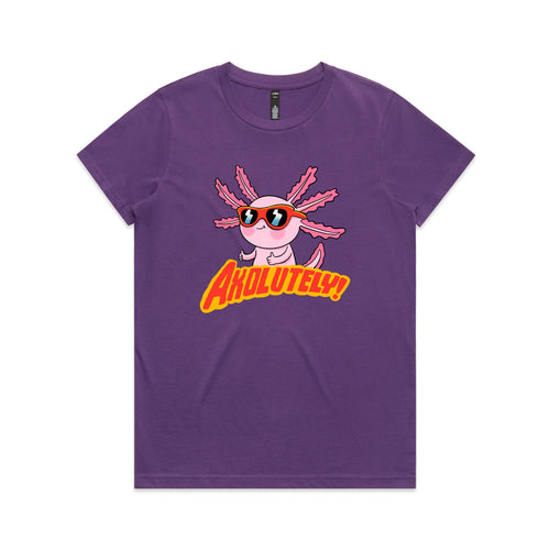 Axolutely Tee by Lonely Kids Club. All clothing from our T-shirts to our shorts and hoodies are ethically made, and printed packed and shipped from Sydney.