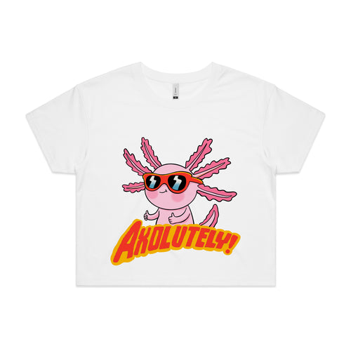 Axolutely Tee by Lonely Kids Club. All clothing from our T-shirts to our shorts and hoodies are ethically made, and printed packed and shipped from Sydney.