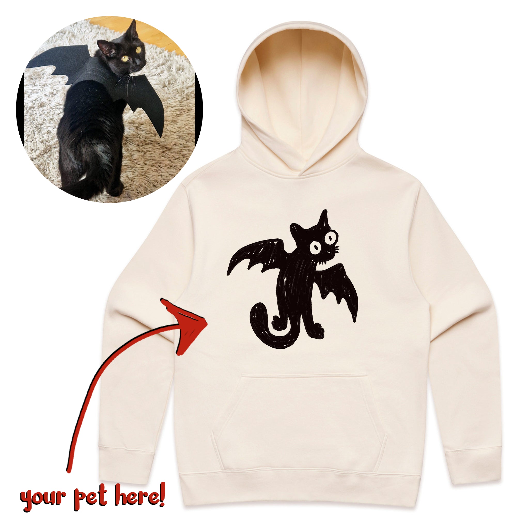 Badly Drawn Pet Hoodie