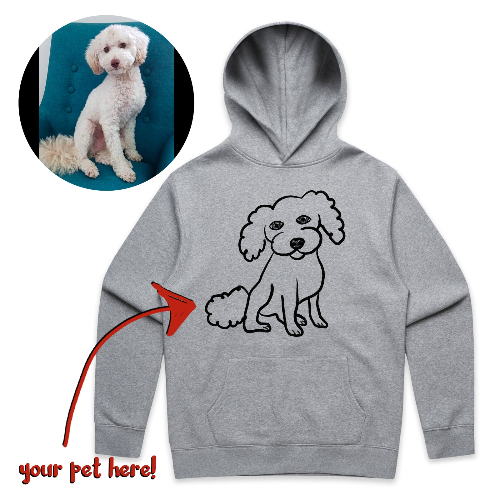 Badly Drawn Pet Hoodie