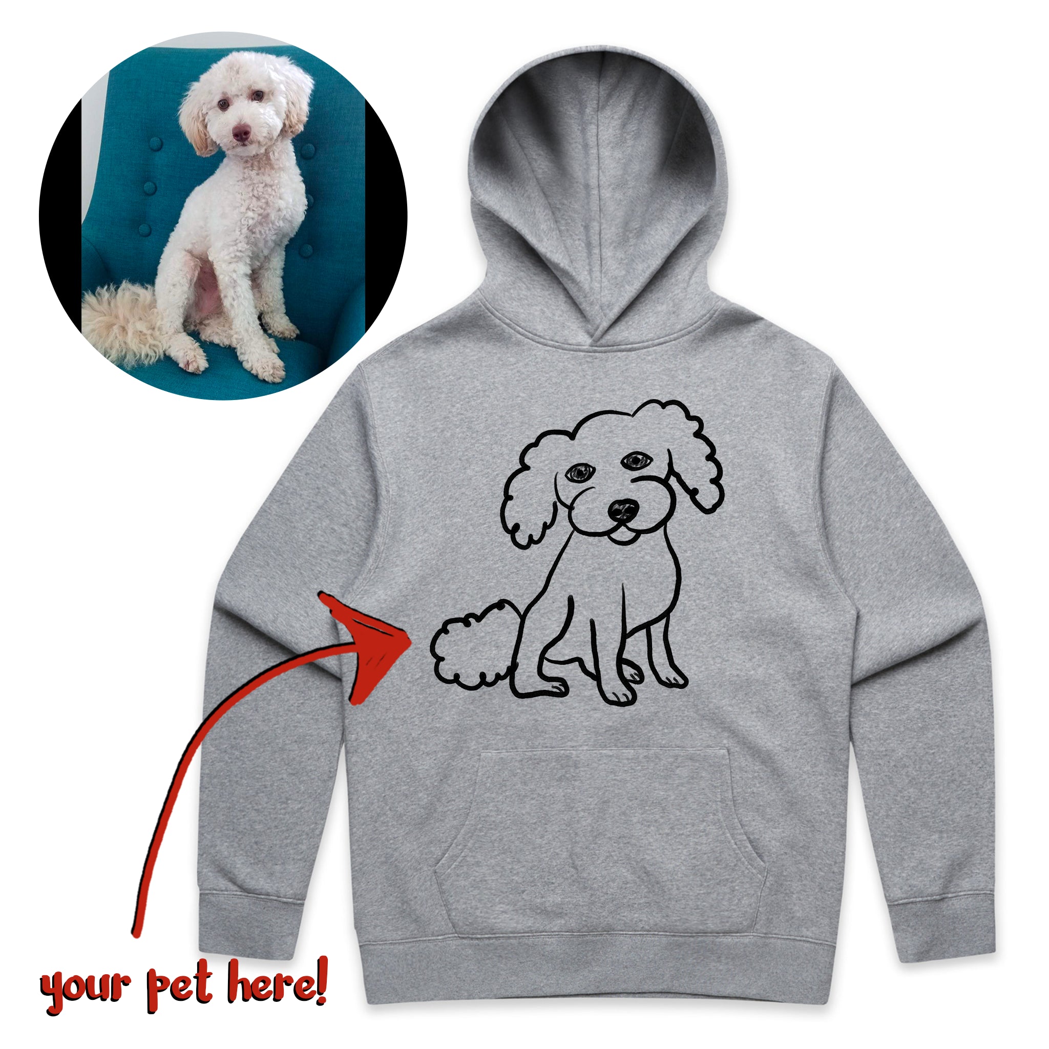 Badly Drawn Pet Hoodie