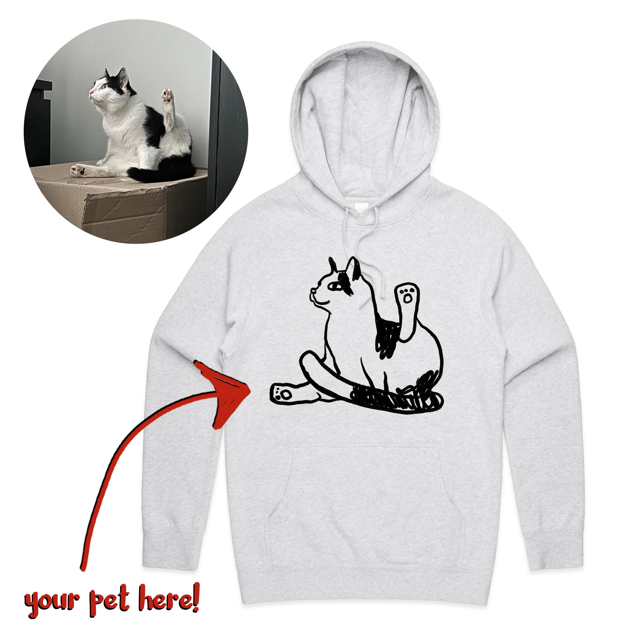 Badly Drawn Pet Hoodie