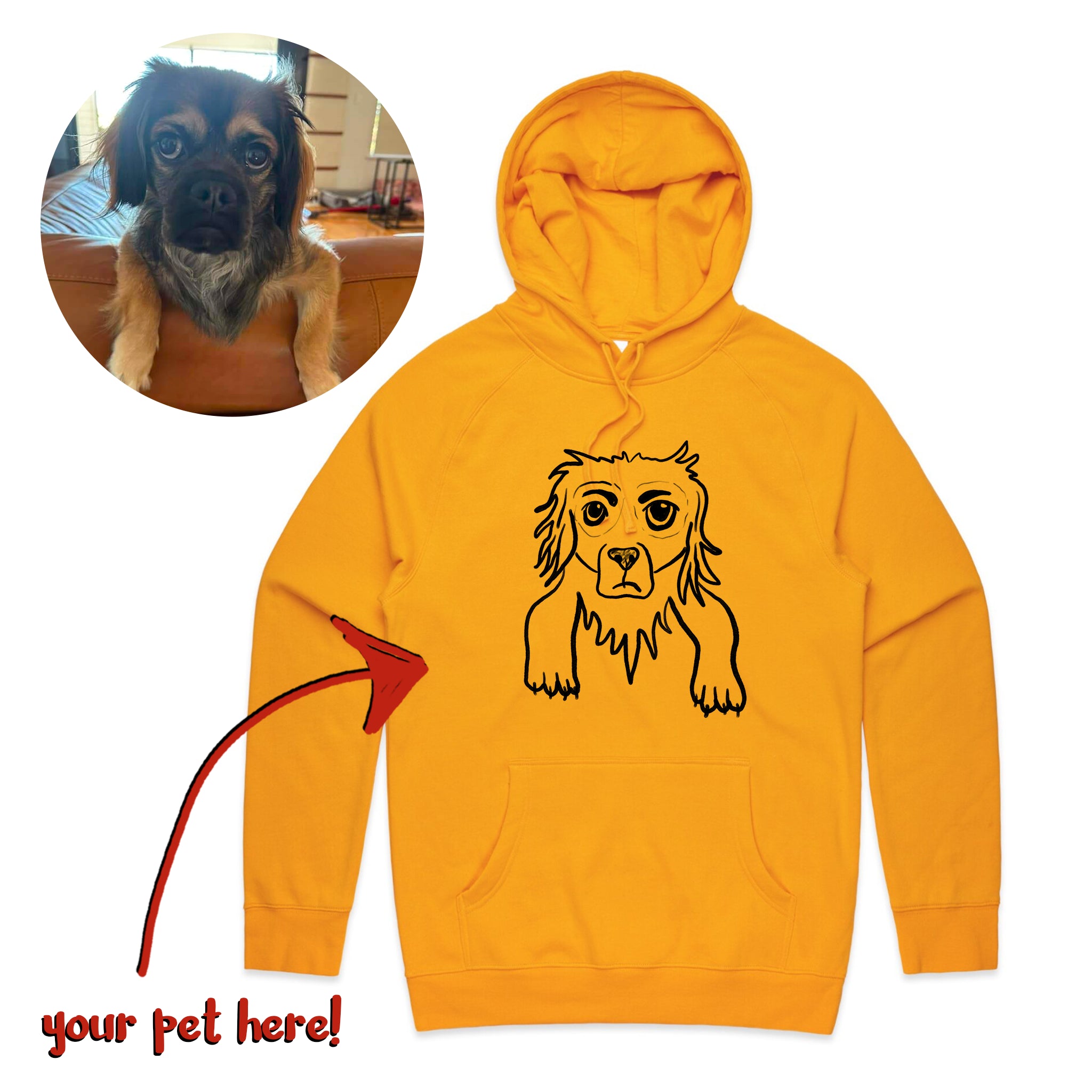 Badly Drawn Pet Hoodie