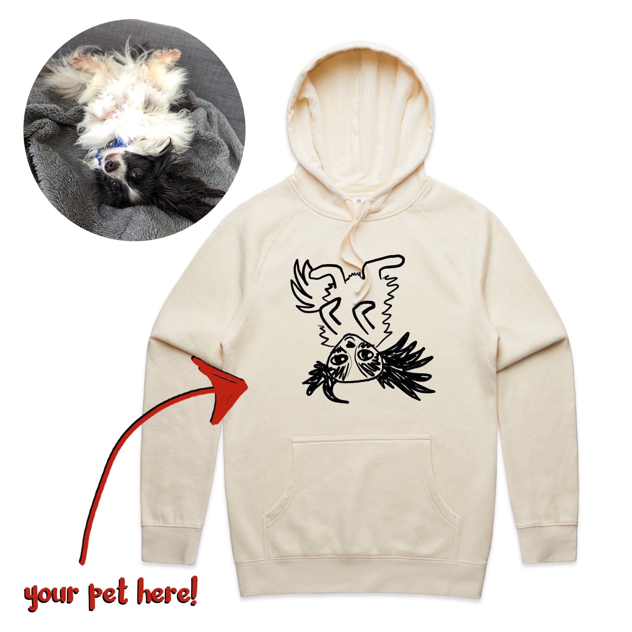 Badly Drawn Pet Hoodie