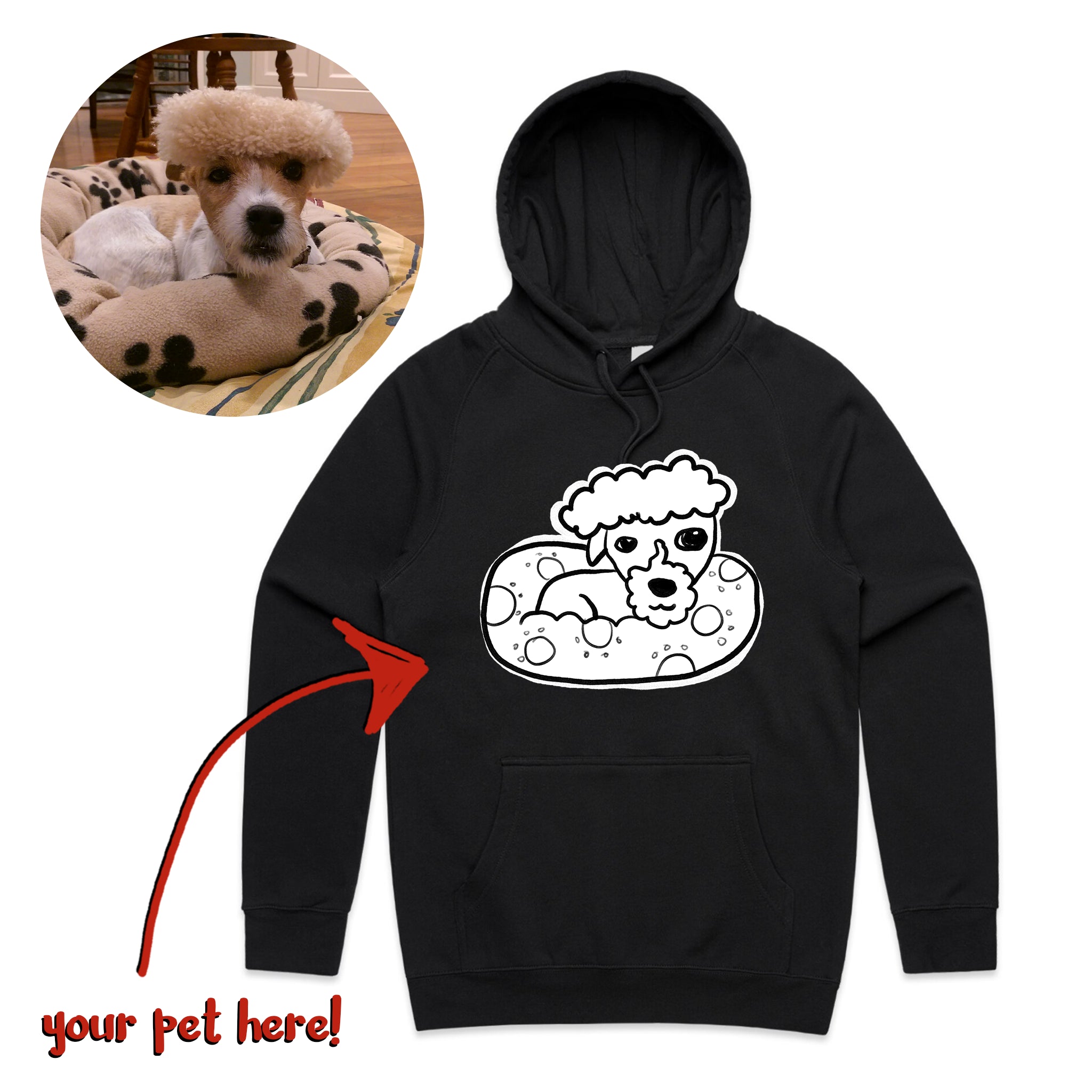 Badly Drawn Pet Hoodie