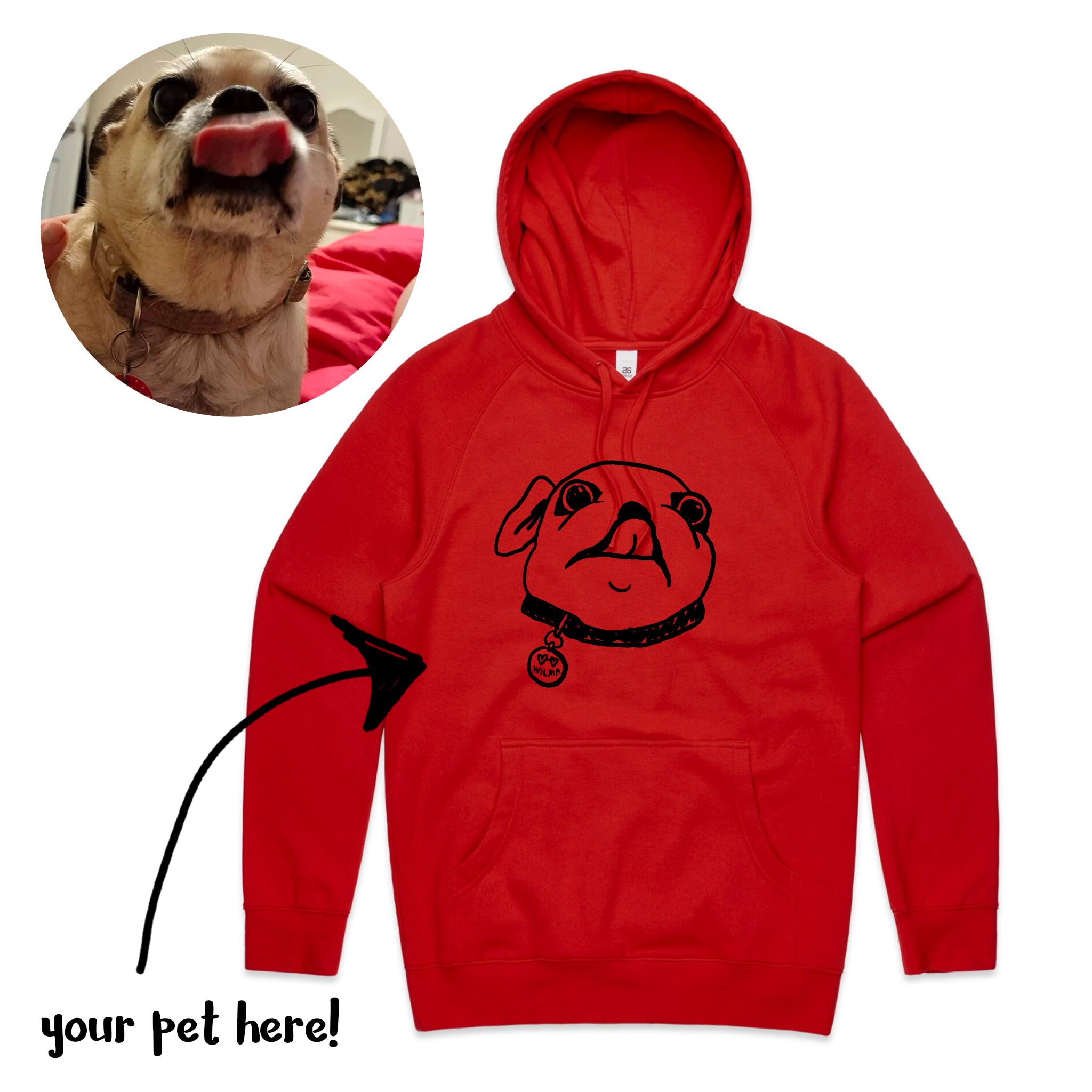 Badly Drawn Pet Hoodie