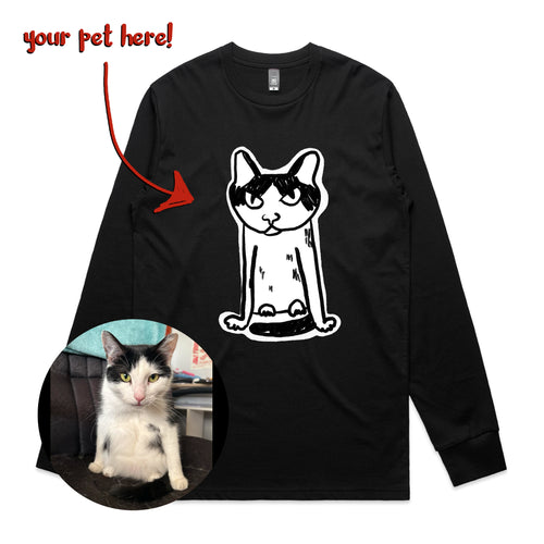 Badly Drawn Pet Tee by Lonely Kids Club. All clothing from our T-shirts to our shorts and hoodies are ethically made, and printed packed and shipped from Sydney.