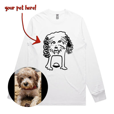 Badly Drawn Pet Tee by Lonely Kids Club. All clothing from our T-shirts to our shorts and hoodies are ethically made, and printed packed and shipped from Sydney.